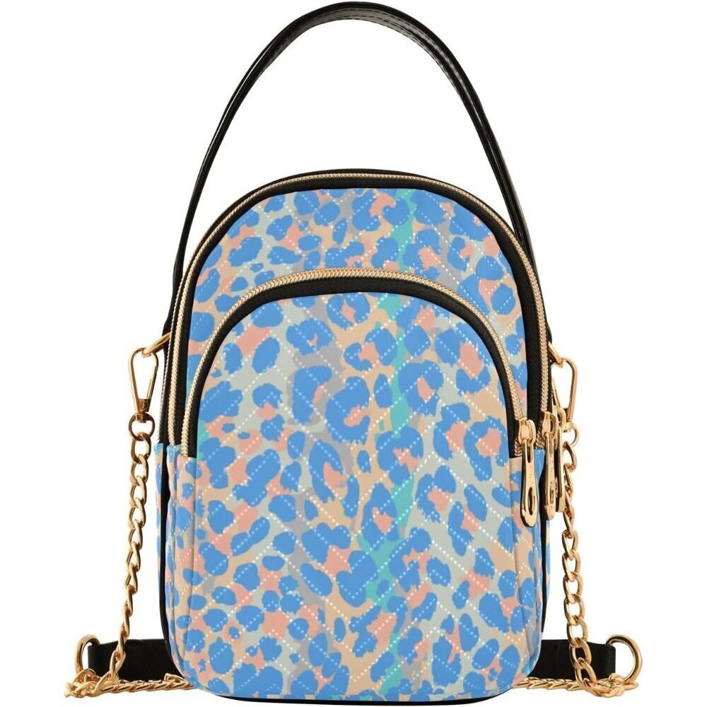 Unicorn Rainbow Crossbody Bag Women Leather Small Purse Zipper Organizer